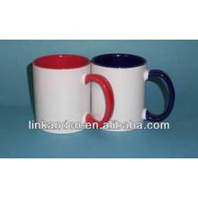 Haonai 2014 fine 11oz colors inside ceramic mug